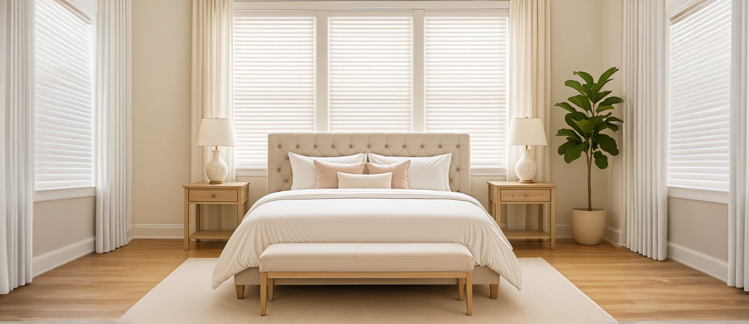 2-Day Blinds installed in a bedroom